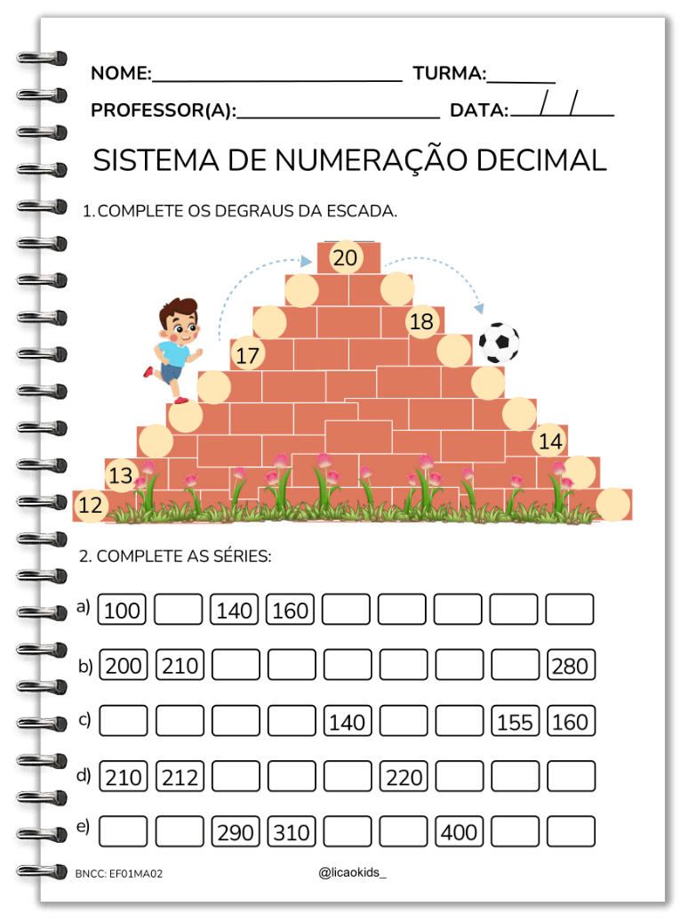 Amostra - Sistema de Numeração Decimal