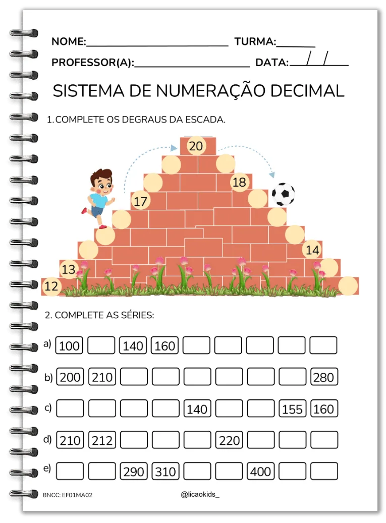 Amostra - Sistema de Numeração Decimal