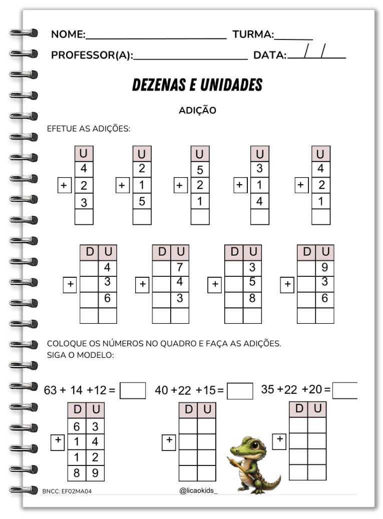 Amostra - Dezenas e Unidades