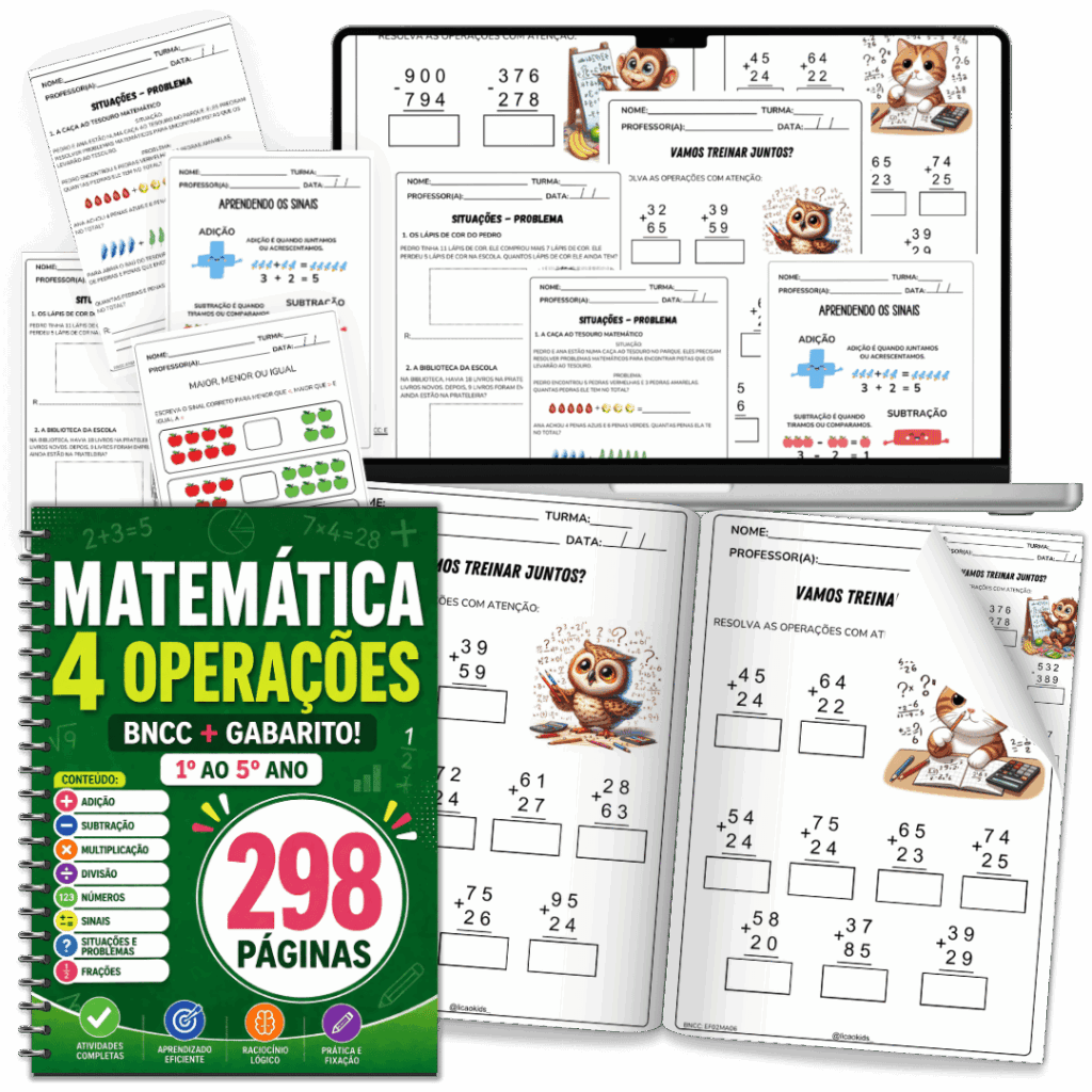 Matemática 4 Operações - Lição Kids