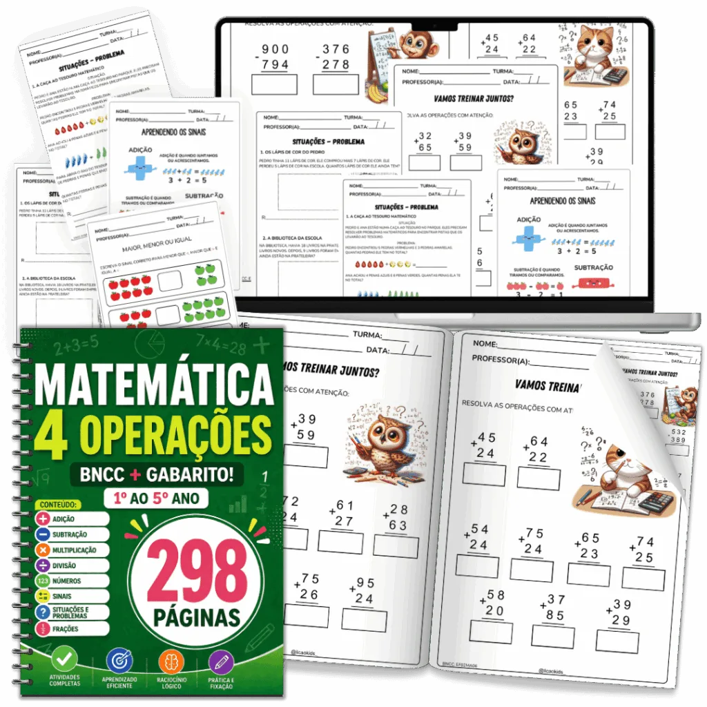 Matemática 4 Operações - Lição Kids